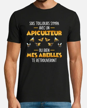 Tee shirt apiculteur humour abeille id e tostadora