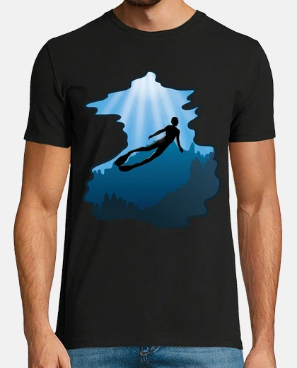 Camiseta apnea subacuático buzo de cuevas apnea