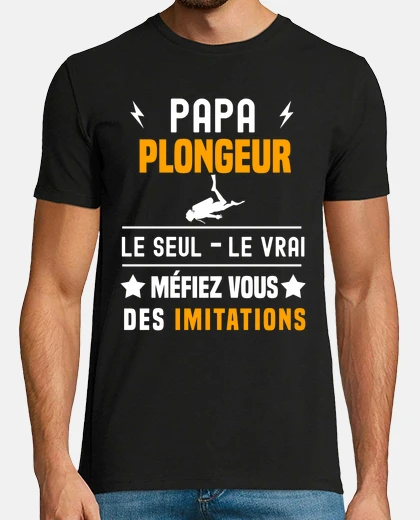 T-shirt apneista papà l39unico vero