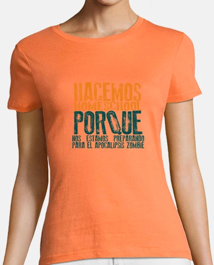 T-shirt apocalisse zombie e homeschooling 1