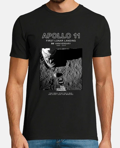 Camiseta Apolo 11-50 aniversario logotipo aterri