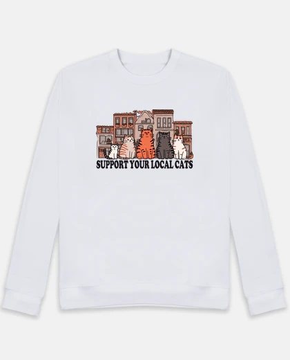 Sudadera Apoyo a los gatos callejeros locales