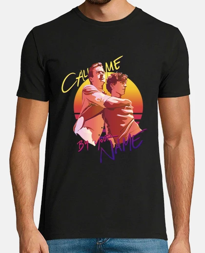 Tee-shirt appelez-moi par votre nom rétro coucher