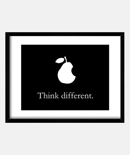 Cadre apple poire pense boîte différente