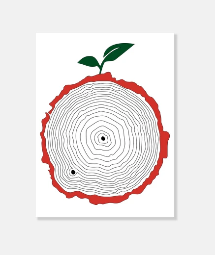 Wall apple tree