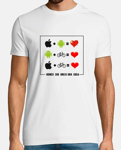 Camiseta Apple vs Android