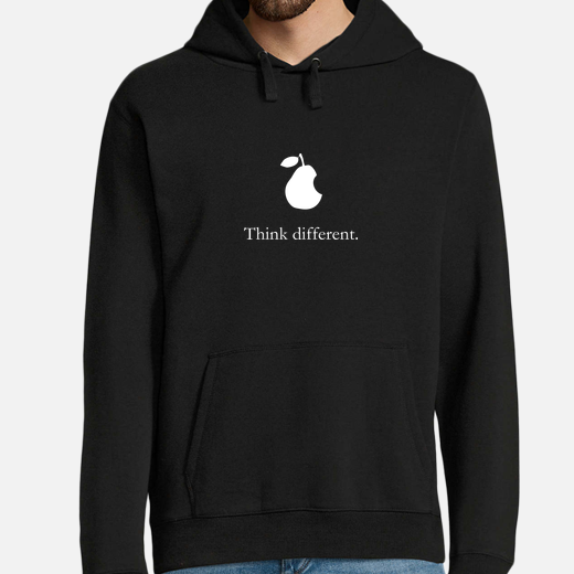 apple pear think different men&#39;s sweatshirt