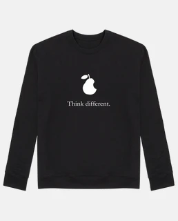 apple pera think una felpa da uomo diversa