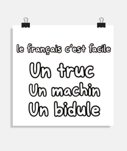 Poster apprendre le français facilement rire poster bureau classe salle salon stand boutique librairie affi