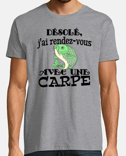 T-shirt appuntamento con una carpa