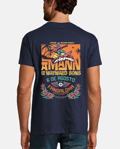 Tee-shirt après la fête sur la plage