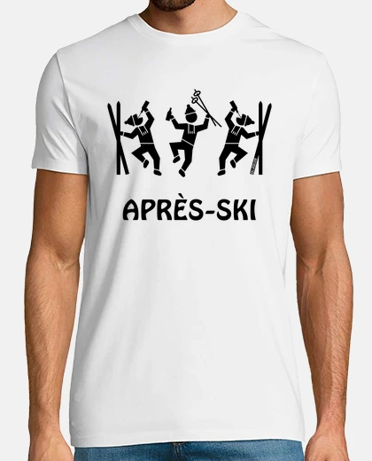 Camiseta après-ski - apres ski beer party, negro