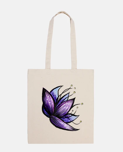 Sac aquarelle d39encre fleur abstraite dood