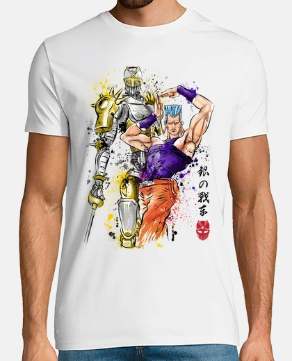 Tee-shirt aquarelle de char en argent