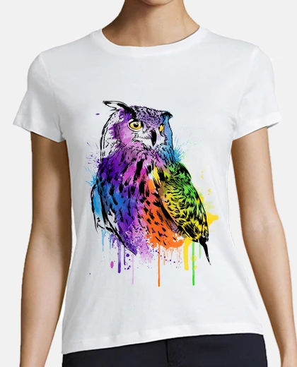 Tee-shirt aquarelle de hibou