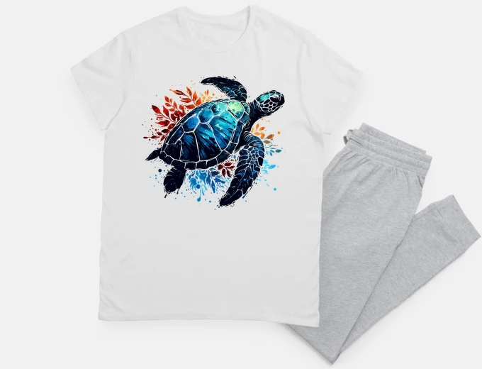 Pyjama aquarelle de tortue de mer d39automne