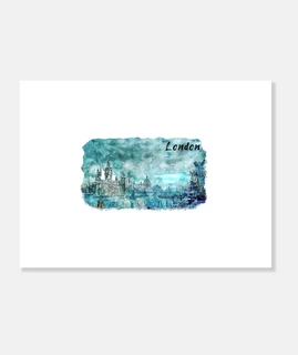 aquarelle de londres