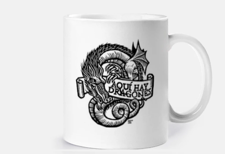 Taza Aquí hay dragones OFICIAL