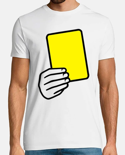 Tee-shirt arbitre un carton jaune