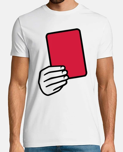 Tee-shirt arbitre un carton rouge