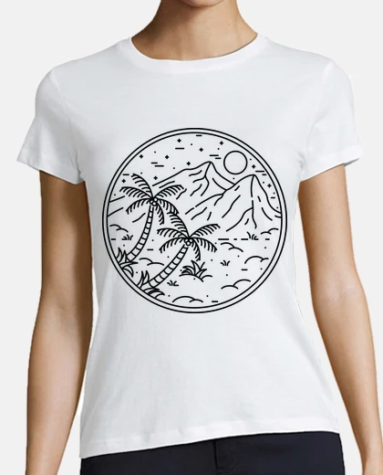 Playera árbol de coco