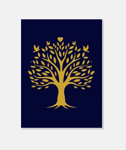 Lienzo Árbol de la vida, lienzo vertical