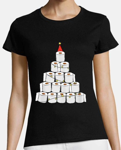 Playera Árbol de Navidad Papel Higiénico