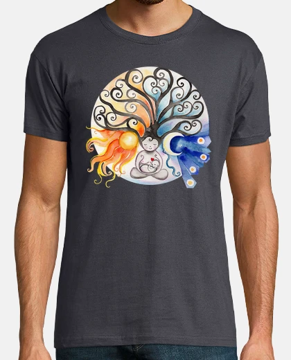 Playera Árbol madre Sol y Luna hombre manga corta