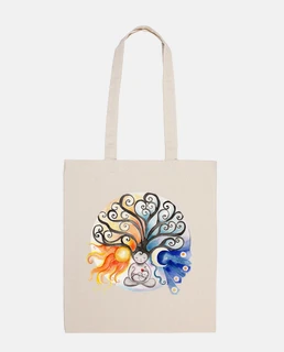 Árbol madre Sol y Luna bolsa tela