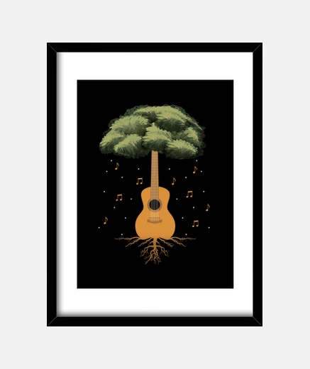 Cadre arbre de guitare