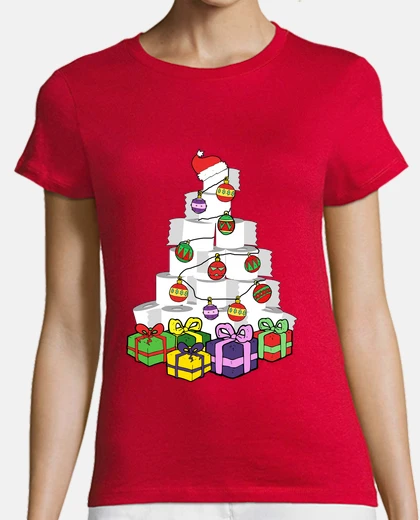 Tee-shirt arbre de Noël en papier toilette