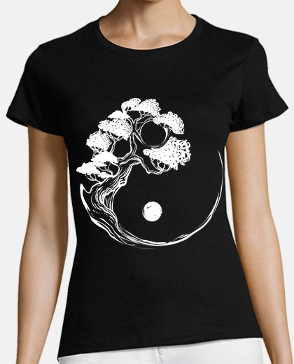 Tee-shirt arbre japonais au clair de lune ,MANGA 