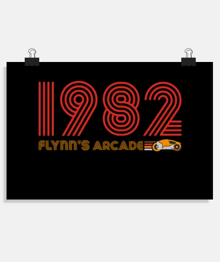 Poster arcade flynns 1982