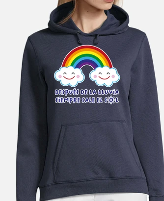 Sudadera arco iris jersey con capucha laTostadora