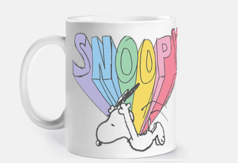 Tazza arcobaleno snoopy