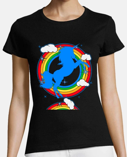 Playera Arcoiris, Nube, Unicornio