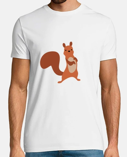 Camiseta Ardilla Roja Encantadora