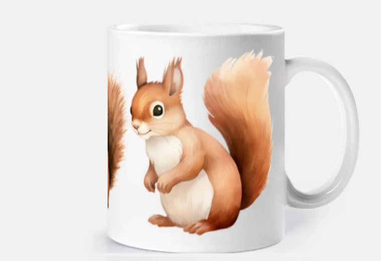 Taza ardilla roja tres ardillas lindas taza café té enfermedades personalizar domesticar cómo