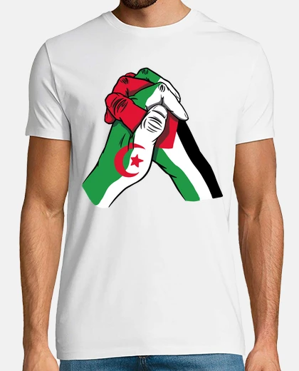 Camiseta Argelia apoya a los palestinos
