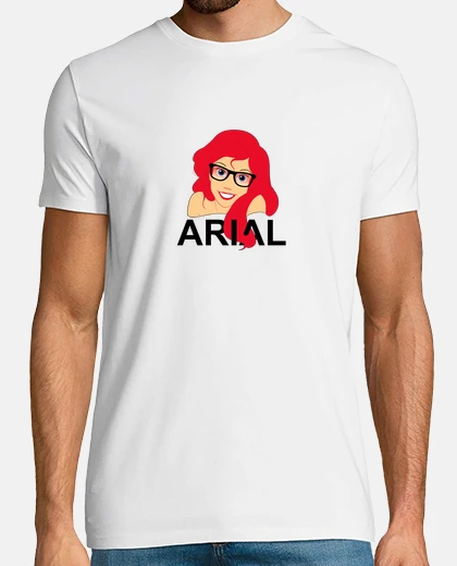 T-shirt arial ariel hipster
