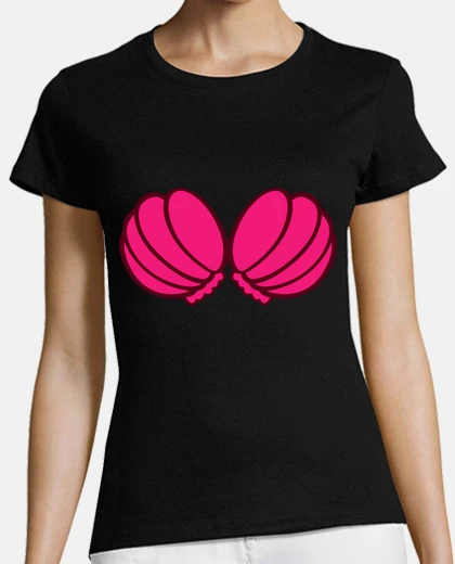 T-shirt ariel sirena reggiseno wonderbra - fuchsia