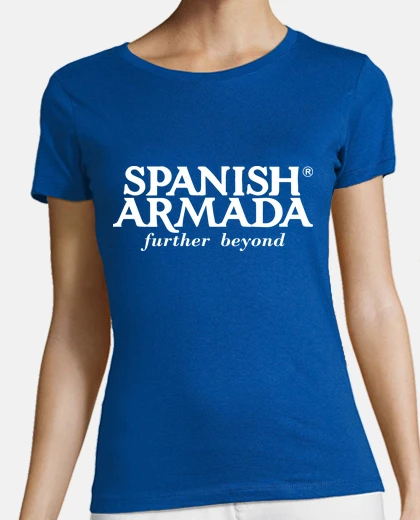 T-shirt armada spanish - donna, manica corta, blu reale, qualità premium