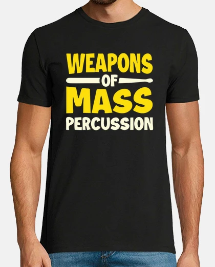 T-shirt armi di percussioni di massa tamburi di