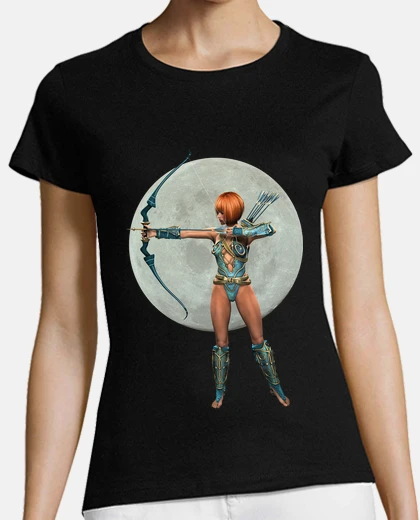 Playera arquera amazona con luna