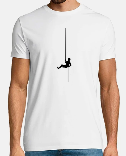 T-shirt arrampicata in corda doppia