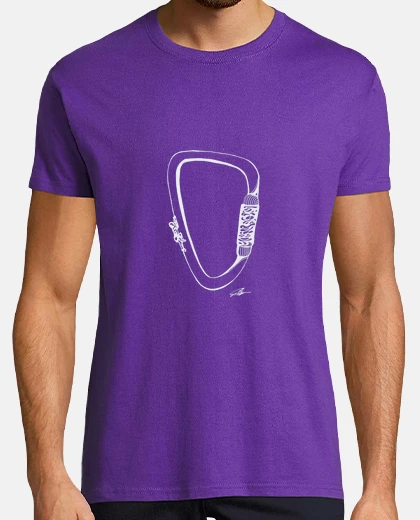 T-shirt arrampicata moschettone maglietta uomo
