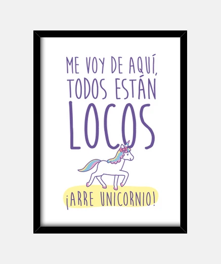 Cuadro Arre Unicornio