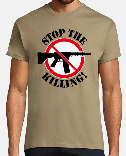 Tee-shirt arrêter le massacre - réforme des armes