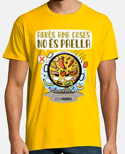 Playera arròs amb coses is not paella