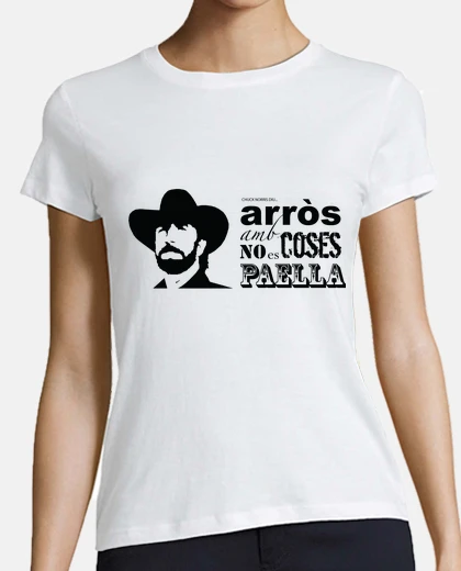 Tee-shirt arròs amb coudre, chuck norris